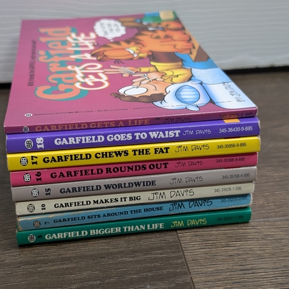 Garfield Cartoon Comic Books Set of 8 - Picture 2 of 12